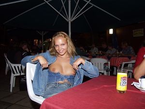 butt naked in public