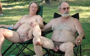 granny nude in public