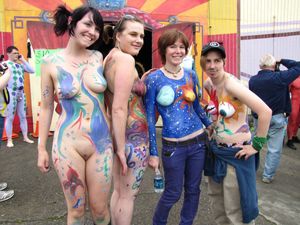 nudist body paint
